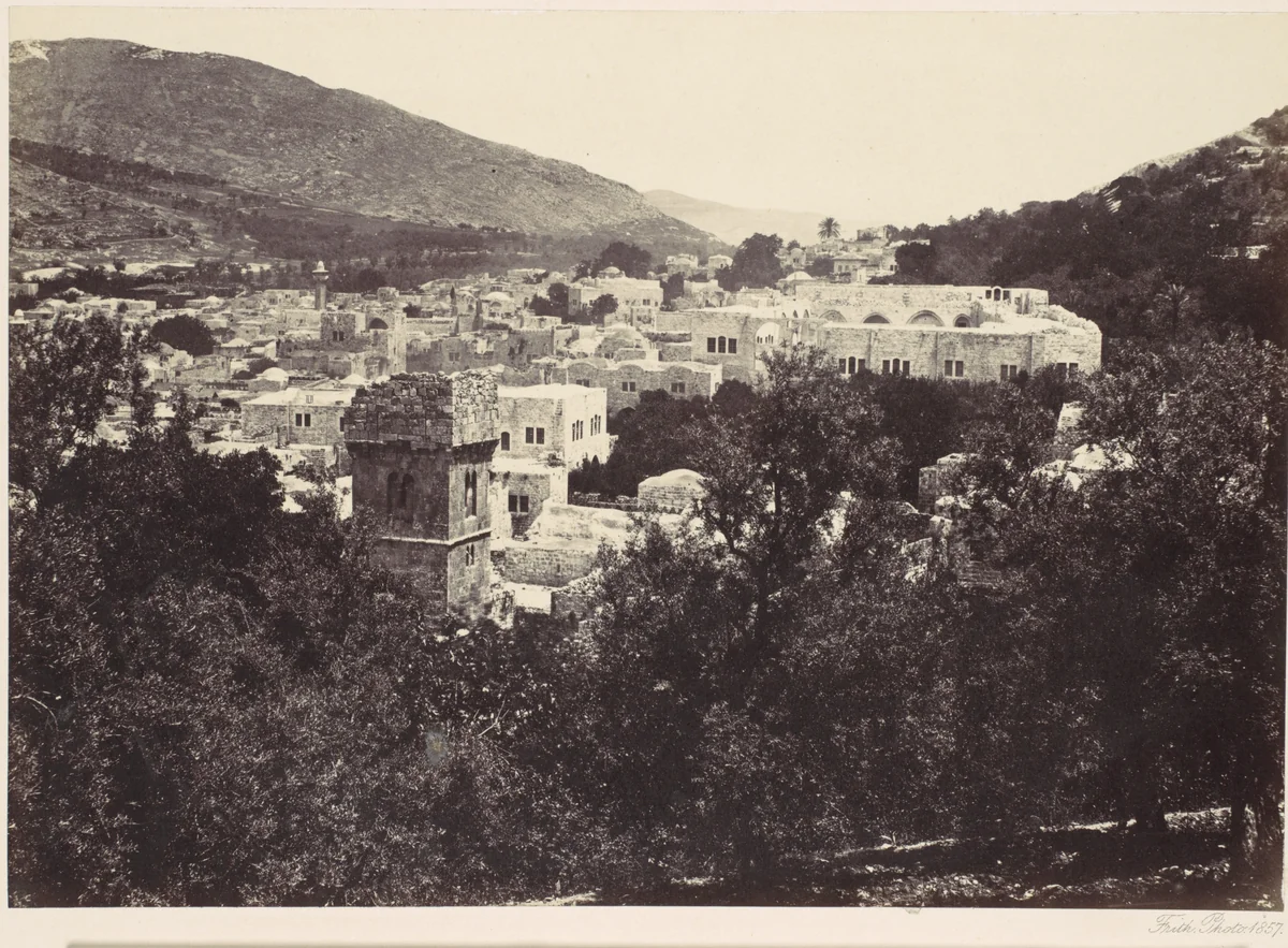 Nablous, The Ancient Shechem by Francis Frith, photograph, 1857