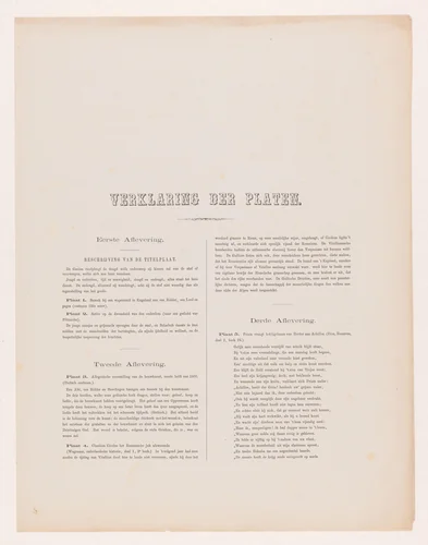 Verklaring platen Kunst-Album door W. P. Geldorp, afleveringen een tot en met zes by Wilhelmus Petrus van Geldorp, print, 1869-1873