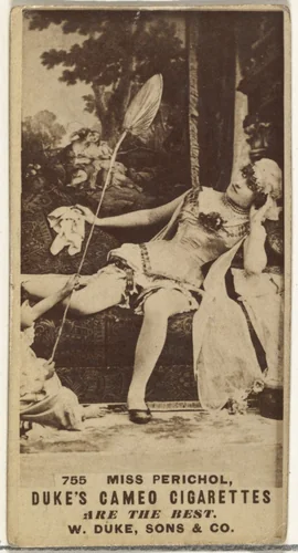 Card Number 755, Miss Perichol, from the Actors and Actresses series (N145-5) issued by Duke Sons & Co. to promote Cameo Cigarettes by W. Duke, Sons & Co., photograph, 1880-1889