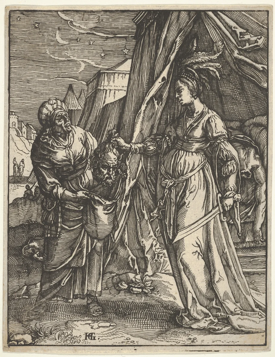 Judith by Claes Jansz Visscher, print, 1590-1652