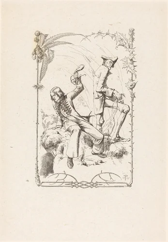 Peter Schlemihl with the Bag of Money by Adolf Schrödter, portfolio, 1836