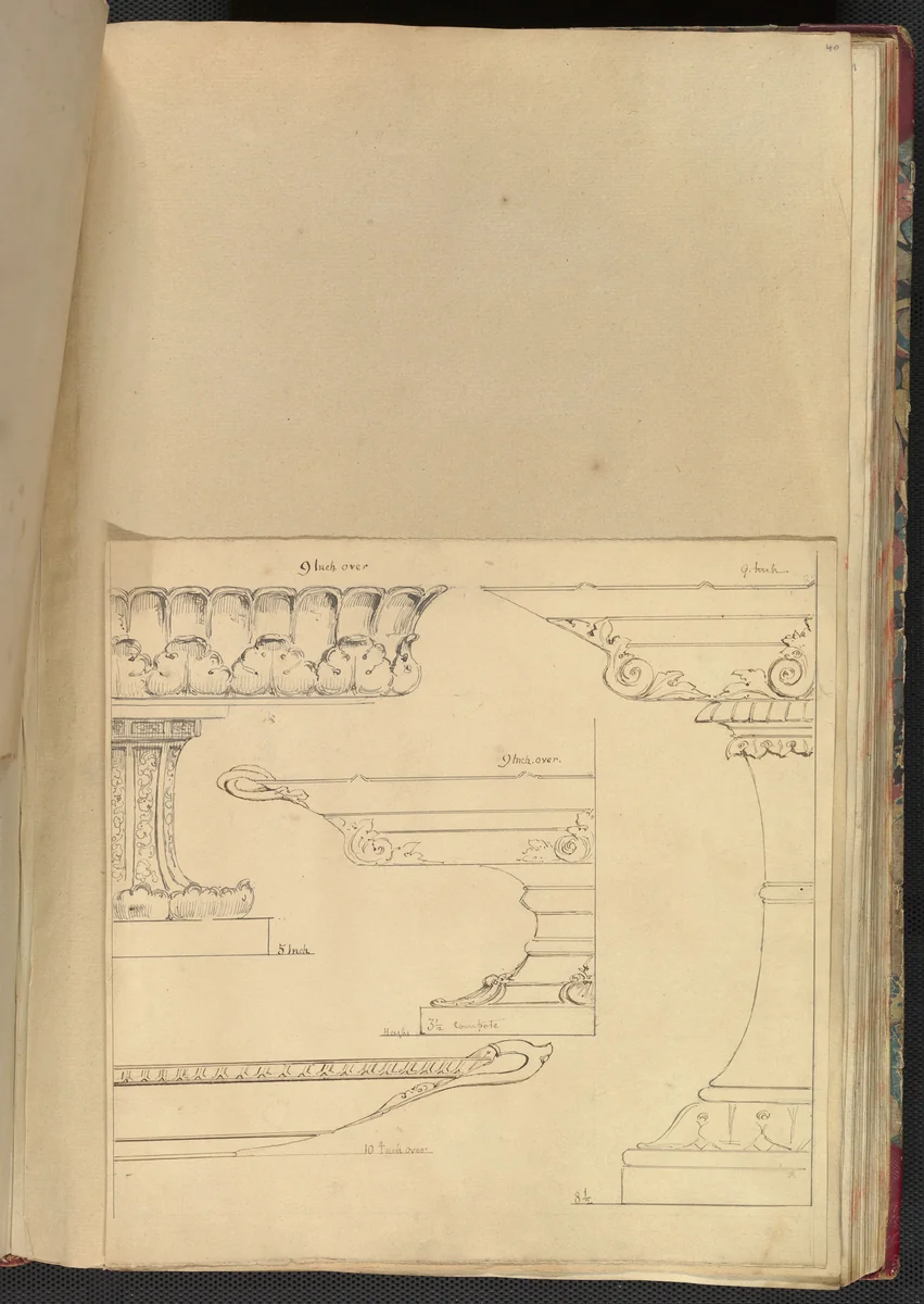 Designs for Dishes by Alfred Forrester, drawing, 1845-1855