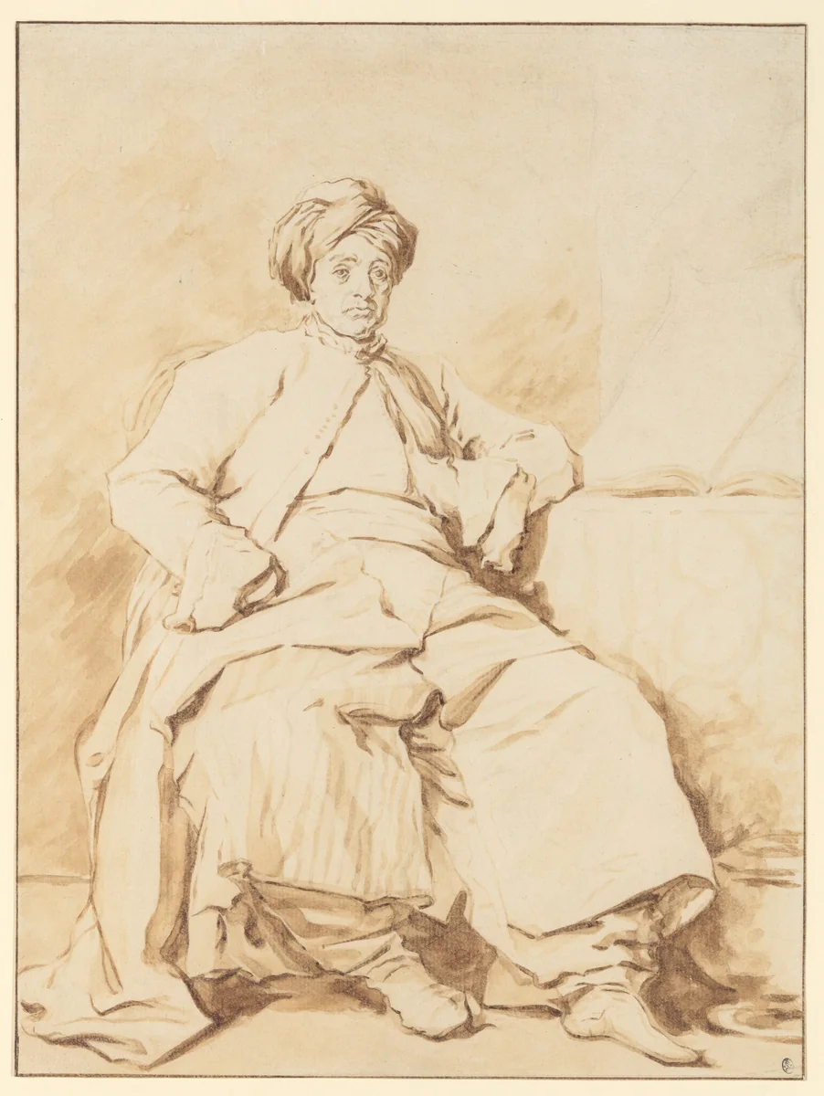 The Sultan by Jean Honoré Fragonard, drawing, 1745-1972