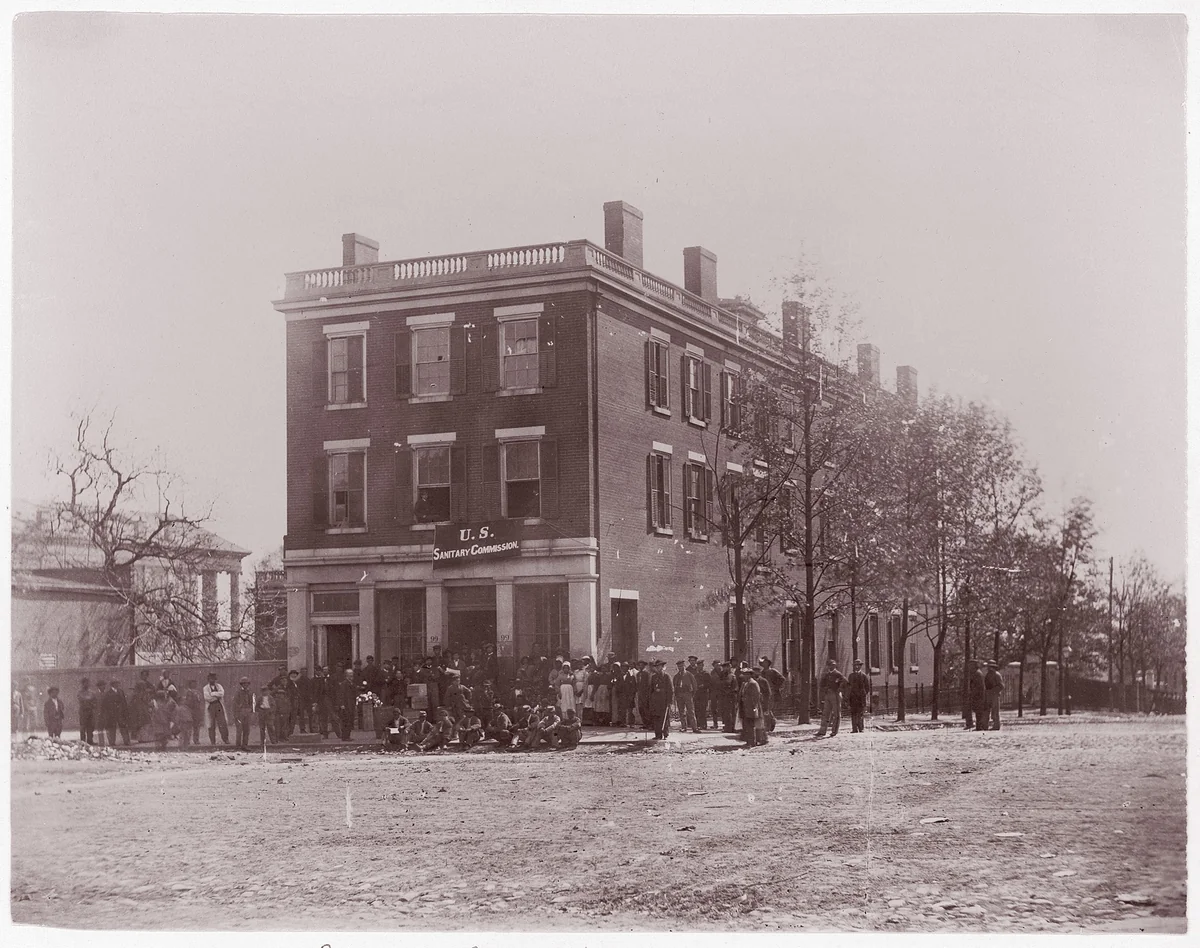 [Headquarters of U.S. Sanitary Commission, Richmond, Virginia] by Alexander Gardner, photograph, 1865
