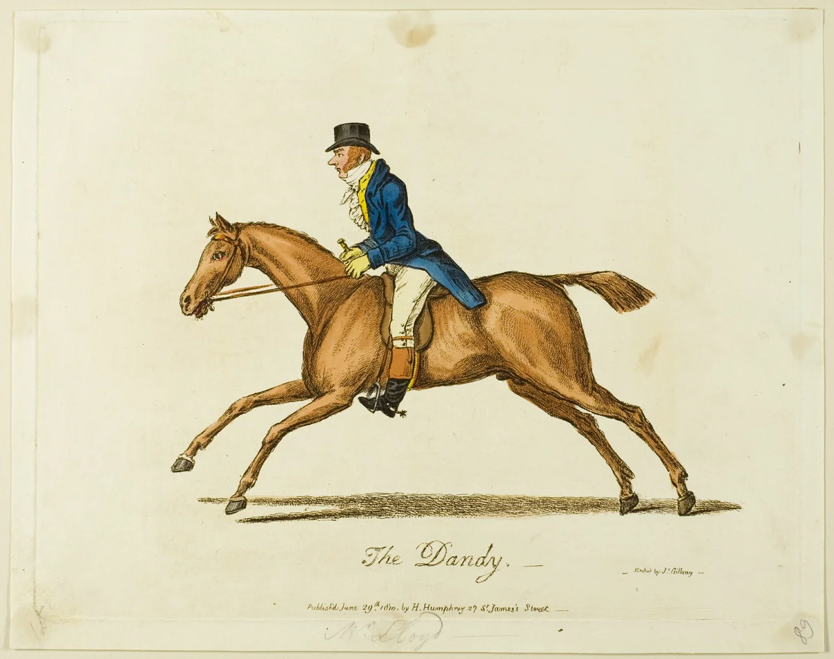The Dandy by James Gillray, print, 1810