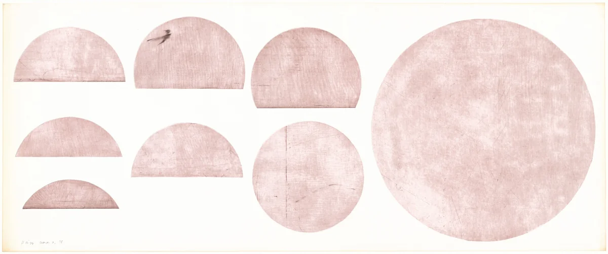 Scrap Metal Drypoint #5 by Michael Heizer, print, 1978