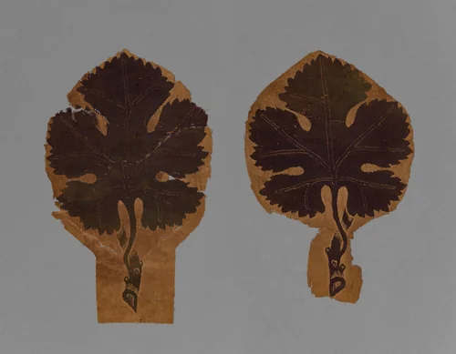 Grape Leaves from a Curtain by Unknown, textile, 400-599