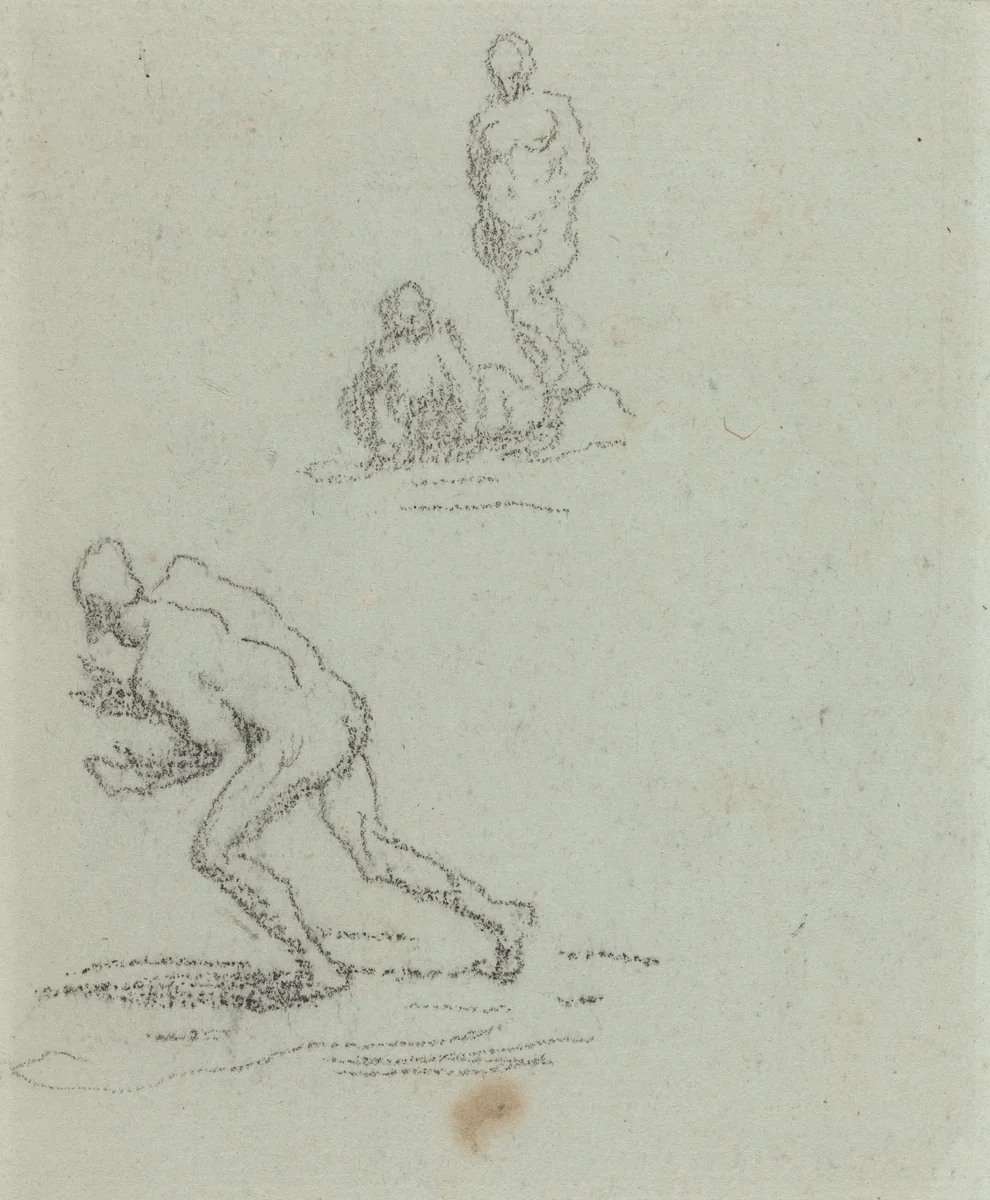 Bathers by Honoré Daumier, drawing, 1808-1879