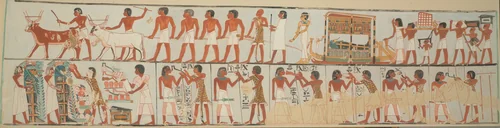 Funeral Procession, Tomb of Pairy by Nina de Garis Davies, artwork, -1390