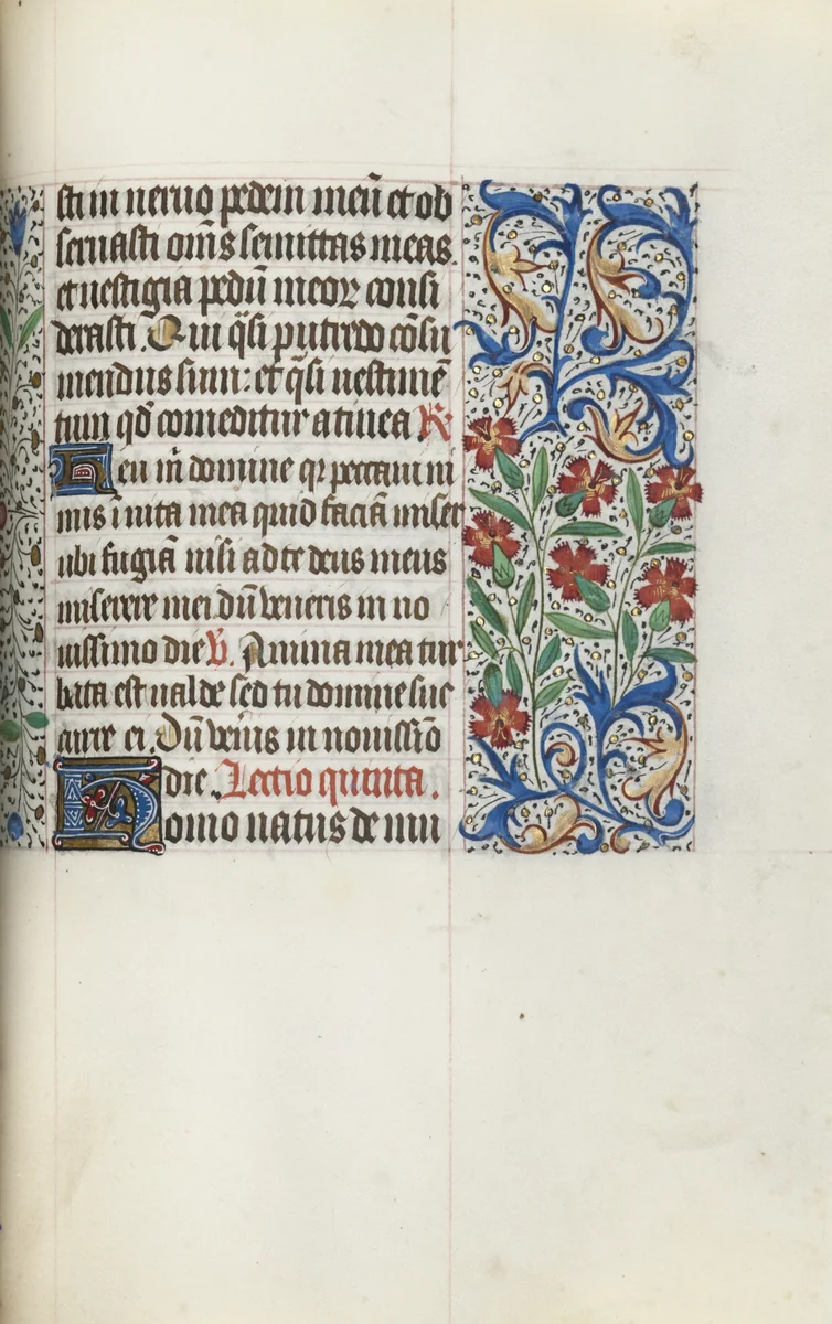 Book of Hours (Use of Rouen): fol. 123r by Master of the Geneva Latini, book, 1465-1475