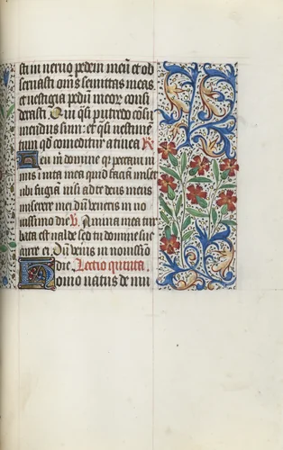 Book of Hours (Use of Rouen): fol. 123r by Master of the Geneva Latini, book, 1465-1475