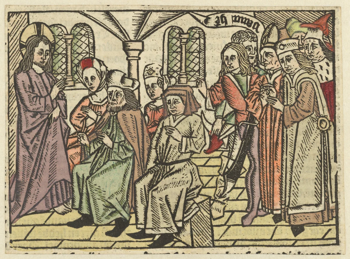 Prediking van Christus by Unknown, print, 1485-1491