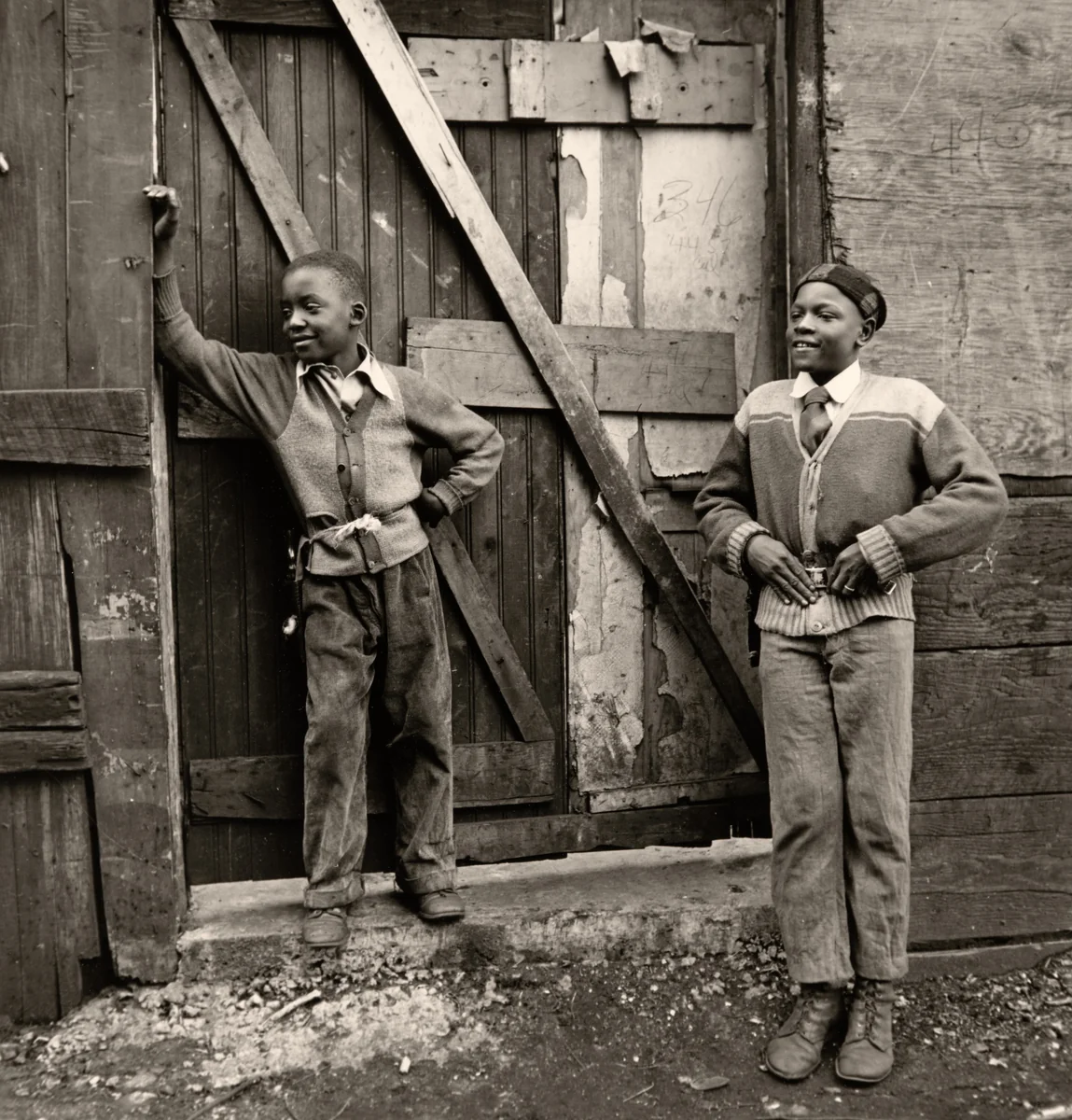 Two Boys, Chicago, Illinois by Wayne Miller, photograph, 1946