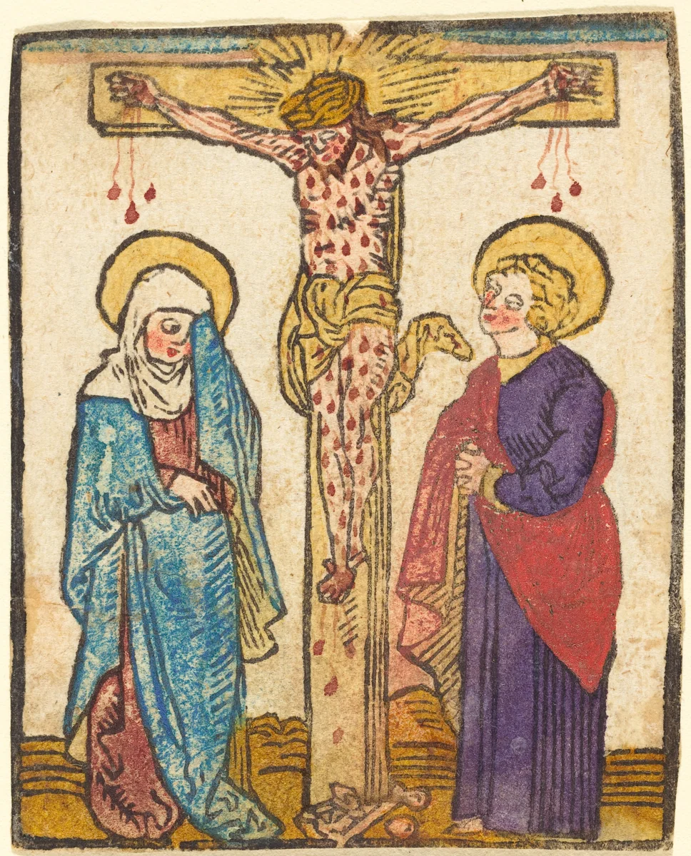 Christ on the Cross by German 15th Century, print, 1490-1500