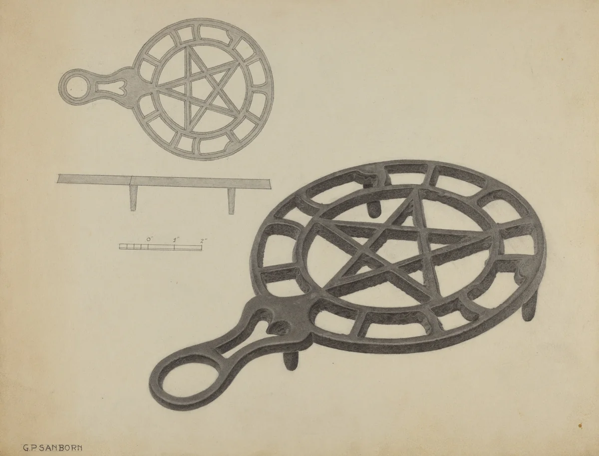 Flat Iron Holder by Gordon Sanborn, index of american design, 1938