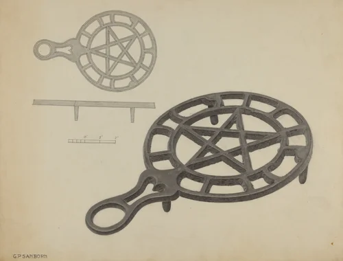 Flat Iron Holder by Gordon Sanborn, index of american design, 1938