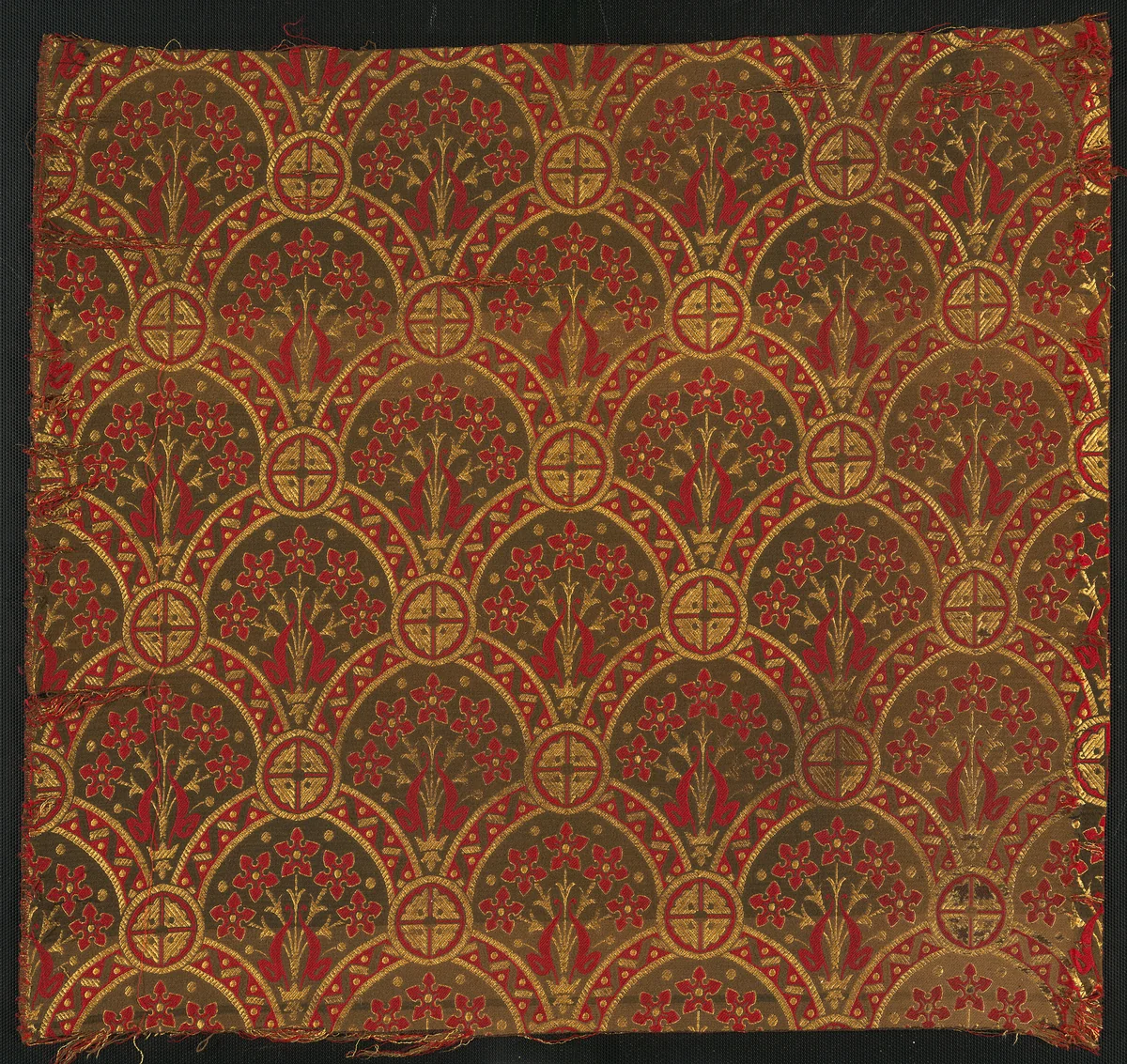 Panel by Christopher Dresser, textile, 1871