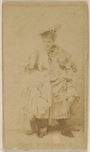 Cissy Fitzgerald, from the Actors and Actresses series (N45, Type 8) for Virginia Brights Cigarettes by Allen & Ginter, photograph, 1885-1891