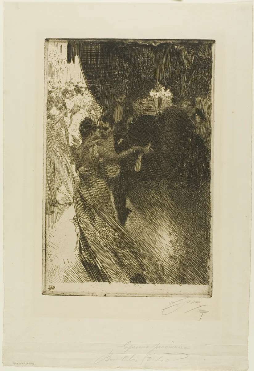 The Waltz by Anders Zorn, print, 1891