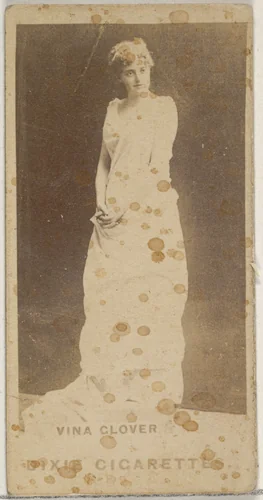 Vina Glover, from the Actors and Actresses series (N45, Type 7) for Dixie Cigarettes by Allen & Ginter, photograph, 1885-1891