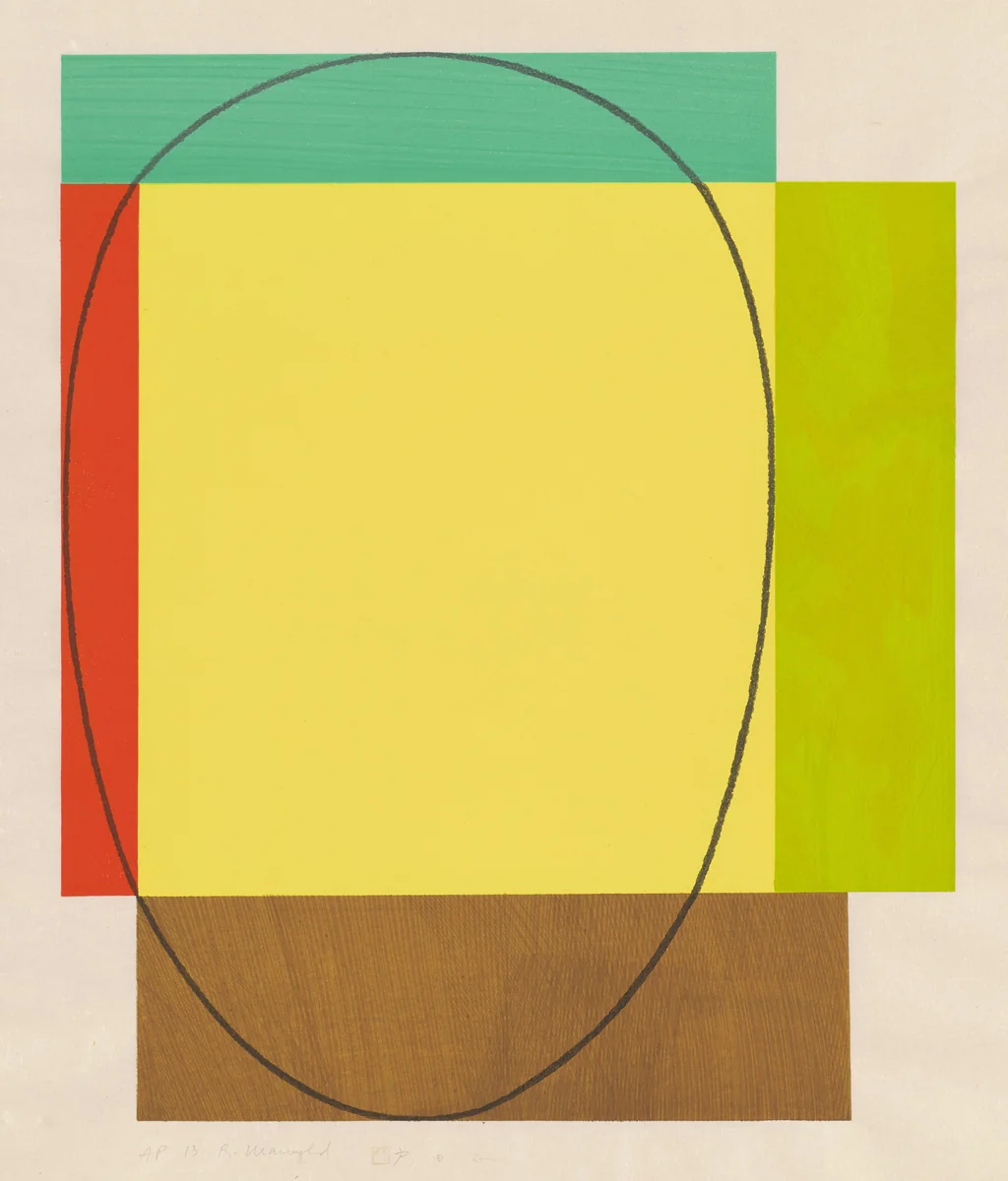 Five Color Frame by Robert Mangold, print, 1985