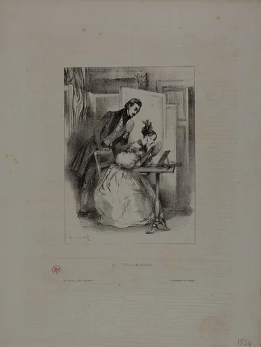 Le Phénakisticop by Paul Gavarni, print, 1834