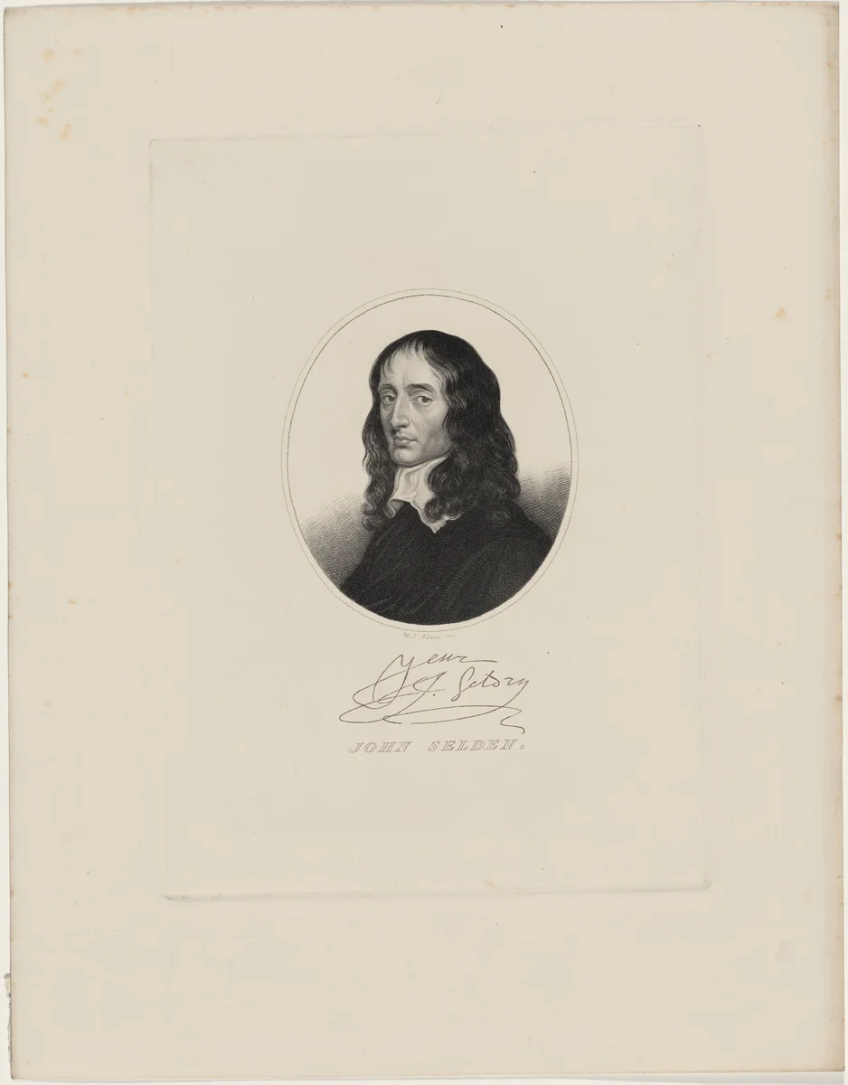 John Selden by W. J. Alais, print
