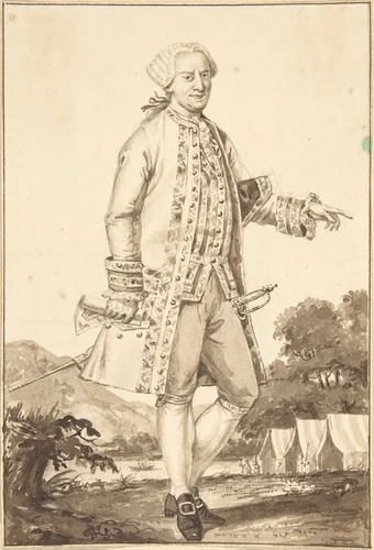 Portrait of Antonio Botta-Adorno by Jean-Baptiste-François Bosio, drawing, 1780-1827
