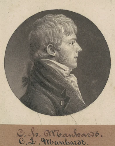 Christian Luis Mannhardt by Charles B. J. Févret de Saint-Mémin, print, 1804