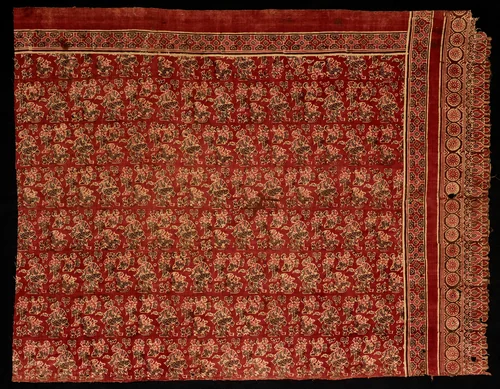 Fragment of Mawa' or Ma'a (Sacred Heirloom Textile) by India, Gujarat, textile, 1377-1499