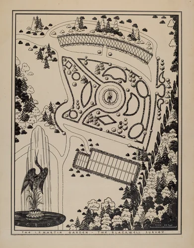 Isaac P. Martin Garden by William Merklin, index of american design, 1936
