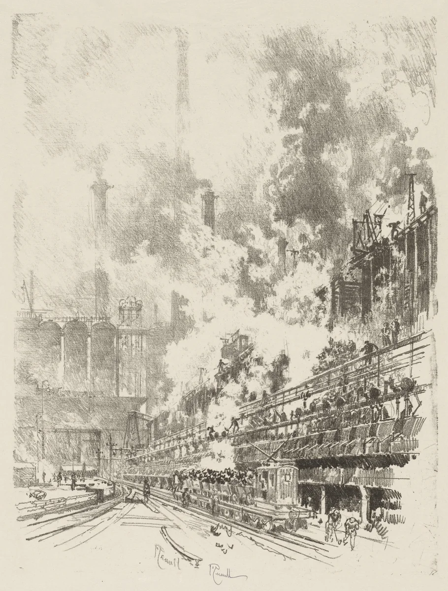 English War Work: By-Products by Joseph Pennell, print, 1916