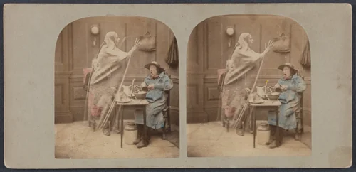 The Ghost in the Stereoscope by London Stereoscopic Company, photograph, 1851-1861