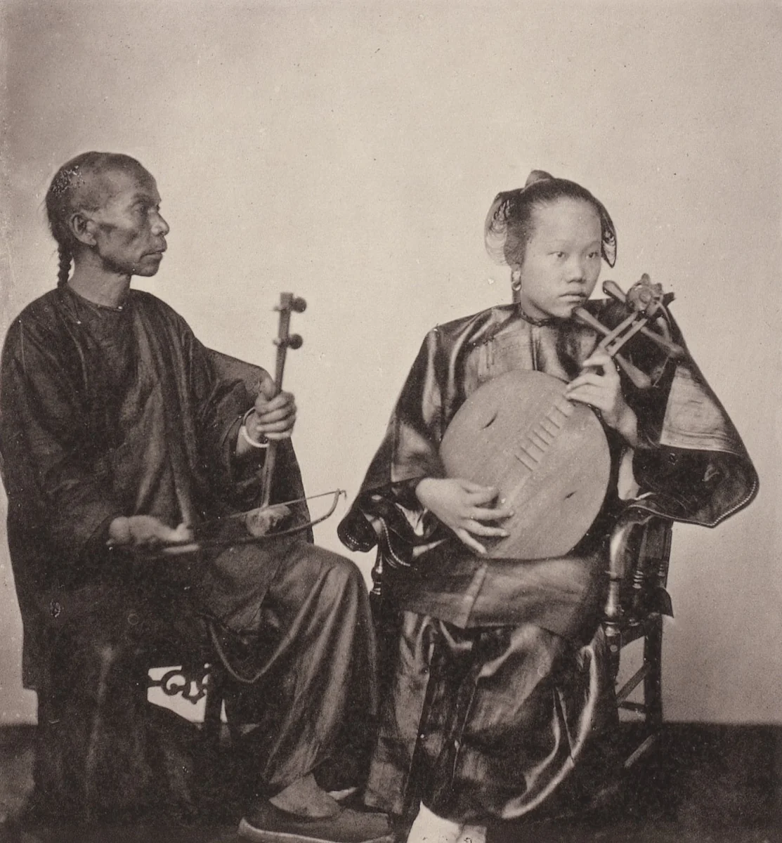 Musicians by John Thomson, photograph, 1873