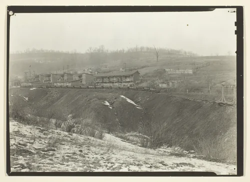 Row of Bachelor Shacks At Scott's Run, West Virginia Mines by Lewis Wickes Hine, photograph, 1936