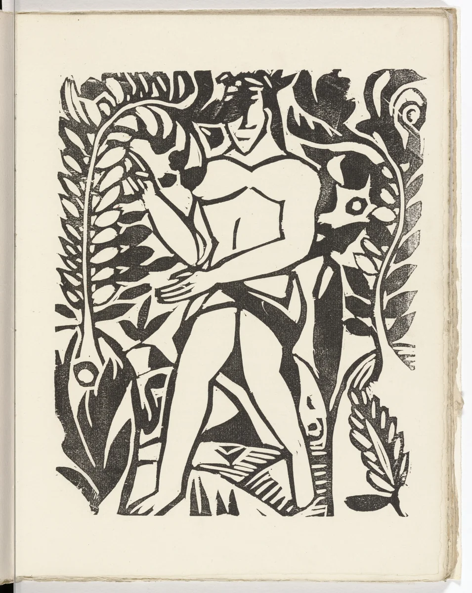Plate (folio 8) from L'Enchanteur pourrissant by André Derain, illustrated book, 1909