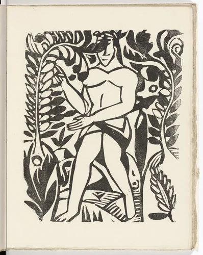 Plate (folio 8) from L'Enchanteur pourrissant by André Derain, illustrated book, 1909