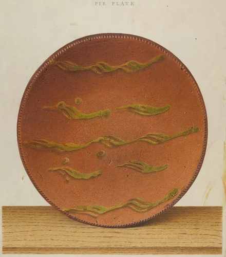 Pie Plate by Alfred Parys, index of american design, 1939