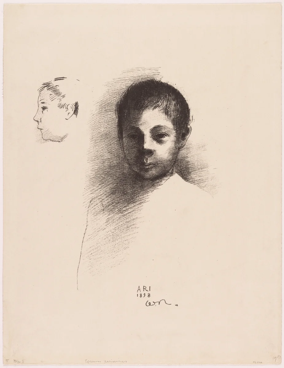 Arï by Odilon Redon, print, 1898