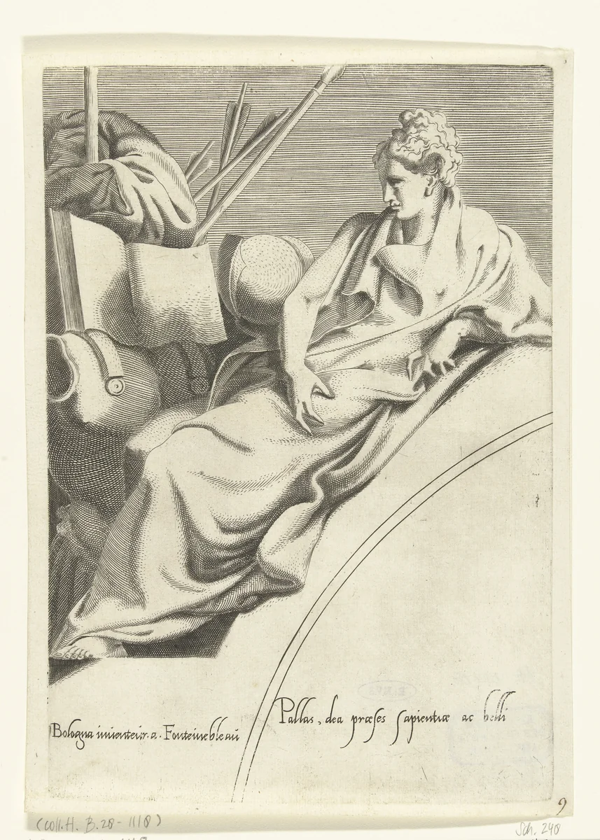 Minerva by Unknown, print, 1540-1555