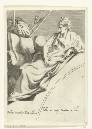 Minerva by Unknown, print, 1540-1555