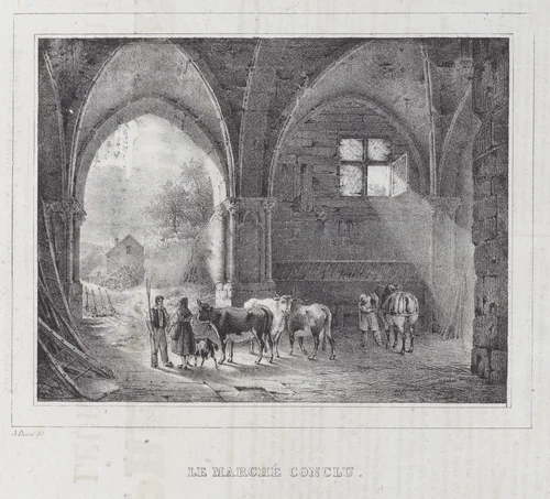 La Marché Conclu by anonymous, print, 1829-1839