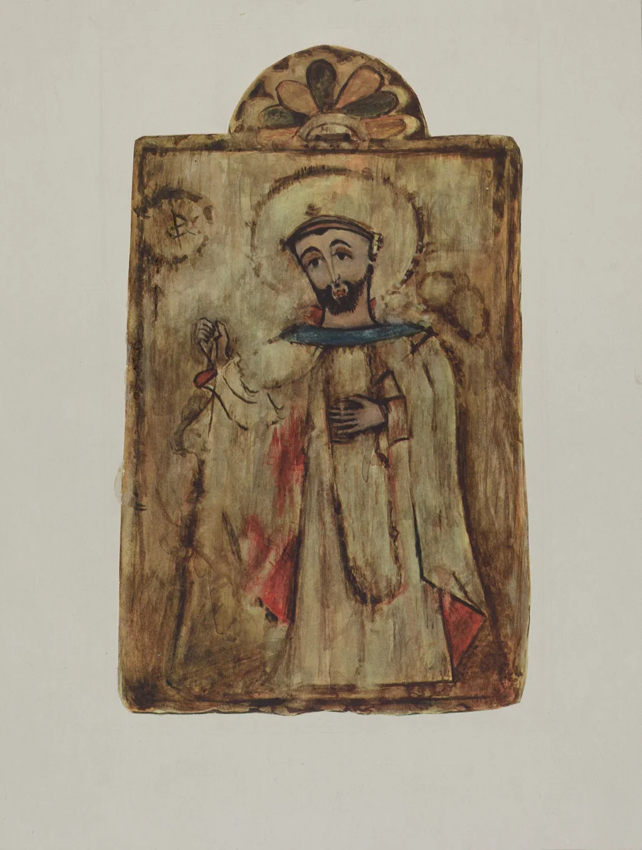 Santo by Maude Valle, index of american design, 1935-1942