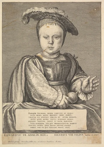 Edward VI by Wenceslaus Hollar, print, 1650