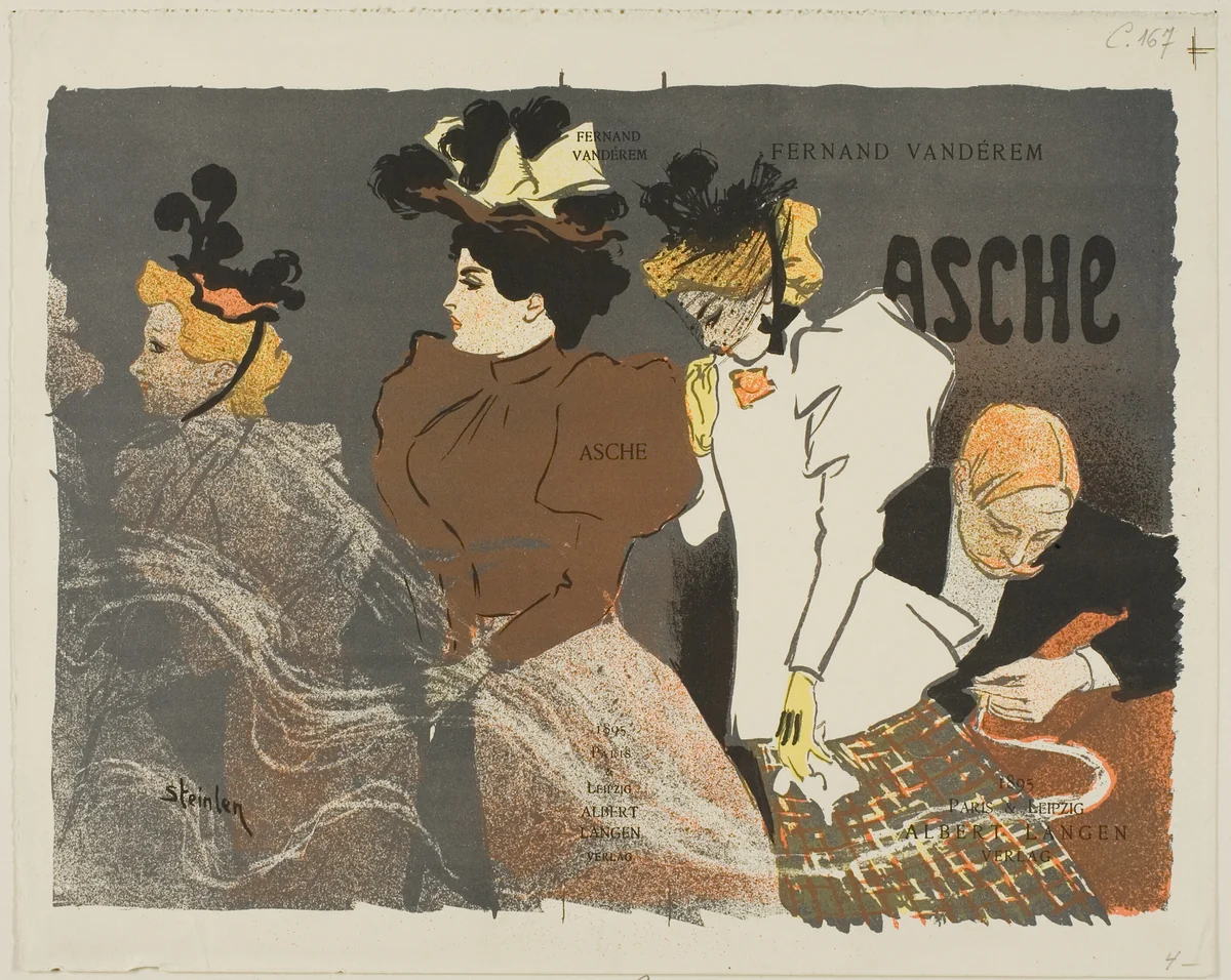 Asche by Théophile Alexandre Steinlen, print, 1895