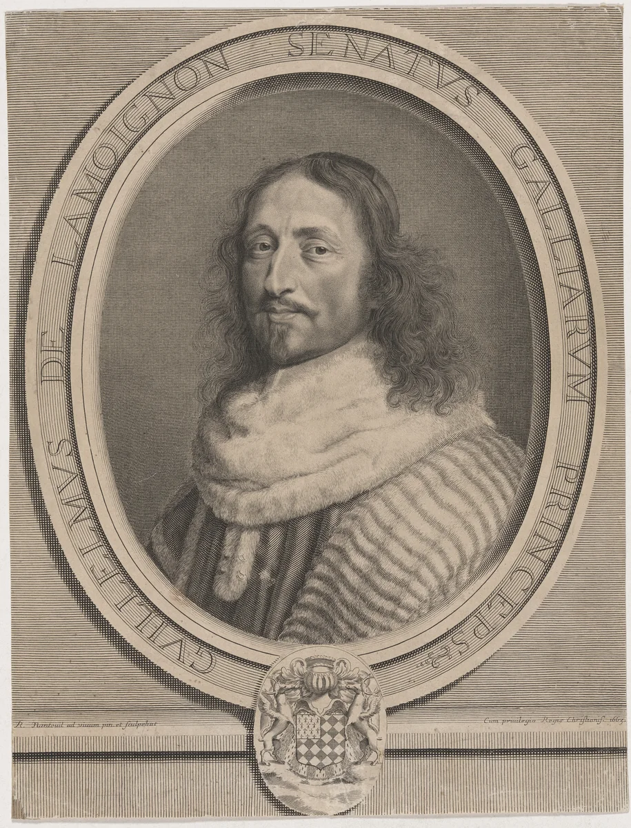 William of Lamoignon by Robert Nanteuil, print, 1663