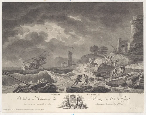 Eighth View of Italy by Joseph Vernet, print, 1765-1775