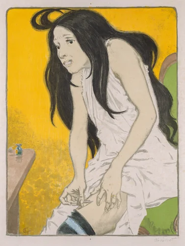 Morphine Addict by Eugène Grasset, print, 1897
