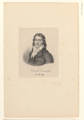Portret van Camille Desmoulins by anonymous, print, 1818-1842