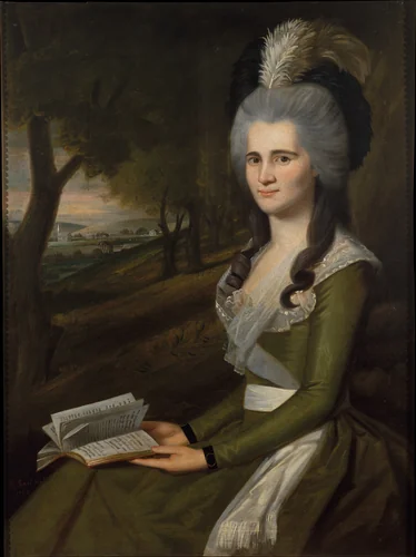 Esther Boardman by Ralph Earl, artwork, 1789